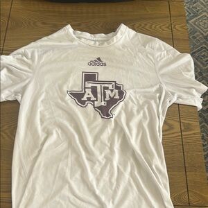 Adidas White Texas A&M Men's Shirt